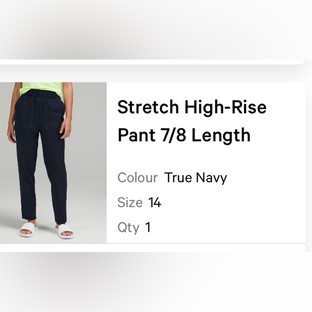 lululemon athletica True Navy High-Rise 7/8 Pants